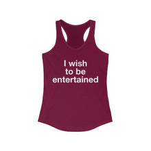 Load image into Gallery viewer, Entertained- Women's Ideal Racerback Tank