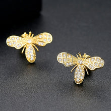 Load image into Gallery viewer, Women's Bee Stud Earrings