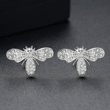 Load image into Gallery viewer, Women's Bee Stud Earrings