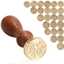 Load image into Gallery viewer, Retro Wood Stamp Head 26 Letter A-z Alphabet Sealing Wax Seal