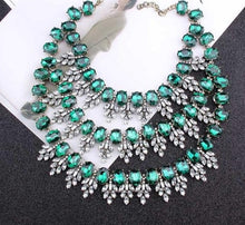 Load image into Gallery viewer, Women's Large Layers Bib Pendant Necklace