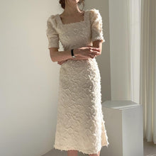 Load image into Gallery viewer, Women's Square Collar Tassel Dress