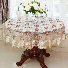 Load image into Gallery viewer, New Lace Tablecloth Pastoral Round Tablecloth
