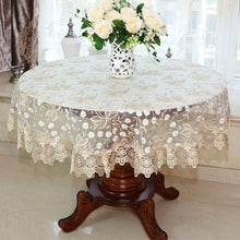 Load image into Gallery viewer, New Lace Tablecloth Pastoral Round Tablecloth