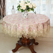 Load image into Gallery viewer, New Lace Tablecloth Pastoral Round Tablecloth