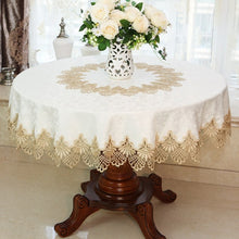 Load image into Gallery viewer, New Lace Tablecloth Pastoral Round Tablecloth