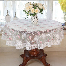 Load image into Gallery viewer, New Lace Tablecloth Pastoral Round Tablecloth