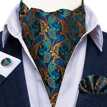 Load image into Gallery viewer, Men's Paisley Silk Necktie Cravat Tie