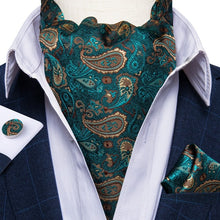Load image into Gallery viewer, Men's Paisley Silk Necktie Cravat Tie