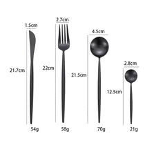 Load image into Gallery viewer, Gold Cutlery Set 304 Stainless Steel Cutlery Set