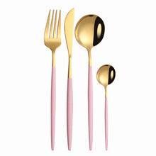Load image into Gallery viewer, Gold Cutlery Set 304 Stainless Steel Cutlery Set