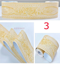 Load image into Gallery viewer, 10.5x100cm CONTINUOUS SIZE Size Self Adhesive Wall Skirting Border Sticker