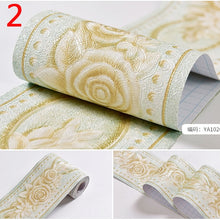 Load image into Gallery viewer, 10.5x100cm CONTINUOUS SIZE Size Self Adhesive Wall Skirting Border Sticker