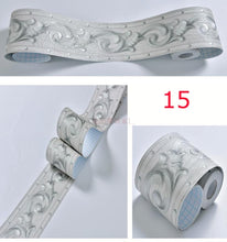Load image into Gallery viewer, 10.5x100cm CONTINUOUS SIZE Size Self Adhesive Wall Skirting Border Sticker