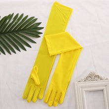 Load image into Gallery viewer, Women's Stretch Satin Long Gloves