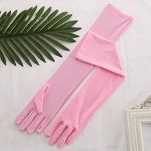 Load image into Gallery viewer, Women's Stretch Satin Long Gloves