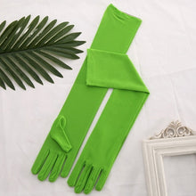 Load image into Gallery viewer, Women's Stretch Satin Long Gloves