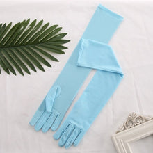Load image into Gallery viewer, Women's Stretch Satin Long Gloves