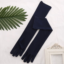 Load image into Gallery viewer, Women's Stretch Satin Long Gloves