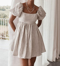 Load image into Gallery viewer, Women's Square Collar Short Dress