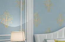 Load image into Gallery viewer, 3D Stereo Silk Embroidered Non-woven Wallpaper