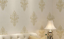Load image into Gallery viewer, 3D Stereo Silk Embroidered Non-woven Wallpaper