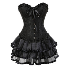 Load image into Gallery viewer, Women's Plus Size Corset With Ruffle Skirt