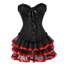 Load image into Gallery viewer, Women's Plus Size Corset With Ruffle Skirt