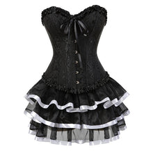 Load image into Gallery viewer, Women's Plus Size Corset With Ruffle Skirt