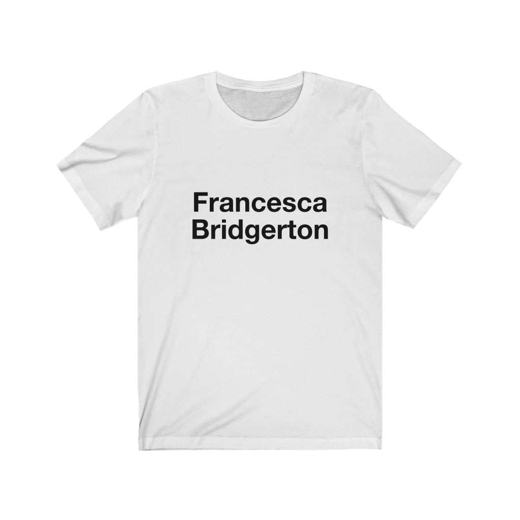 Francesca Unisex Jersey Short Sleeve Tee-1