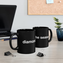 Load image into Gallery viewer, Diamond- Black mug 11oz
