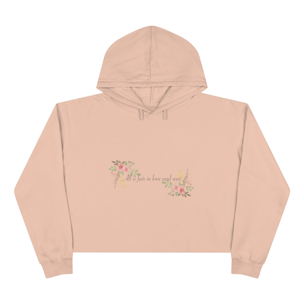 All Is Fair in Love-Crop Hoodie