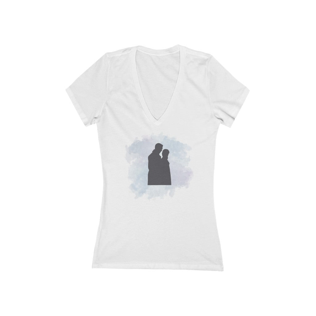 I'm Yours- Women's Jersey Short Sleeve Deep V-Neck Tee