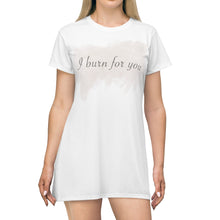 Load image into Gallery viewer, I Burn For You- All Over Print T-Shirt Dress
