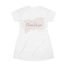 Load image into Gallery viewer, I Burn For You- All Over Print T-Shirt Dress
