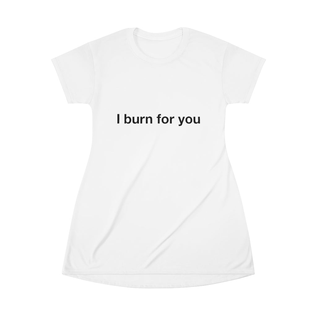 I Burn For You - All Over Print T-Shirt Dress-2