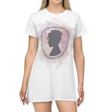 Load image into Gallery viewer, Lady Whistledown- All Over Print T-Shirt Dress
