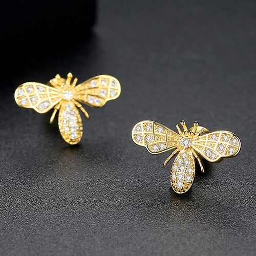 Women's Bee Stud Earrings