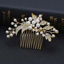 Load image into Gallery viewer, Women&#39;s Gold Hair Comb
