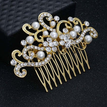 Load image into Gallery viewer, Women&#39;s Gold Hair Comb
