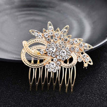 Load image into Gallery viewer, Women&#39;s Gold Hair Comb
