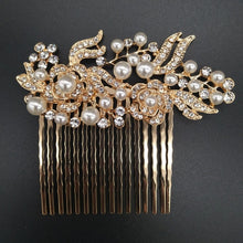 Load image into Gallery viewer, Women&#39;s Gold Hair Comb
