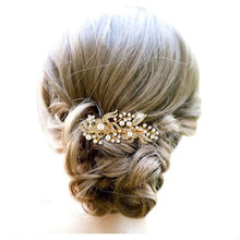 Load image into Gallery viewer, Women&#39;s Gold Hair Comb
