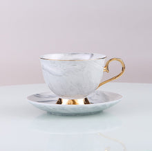 Load image into Gallery viewer, Golden Line Tea Cup with Saucer Sets 250ml
