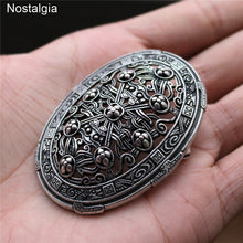 Load image into Gallery viewer, Norse Viking Brooch Witchy Large Big Vintage Irish Knot Brooch
