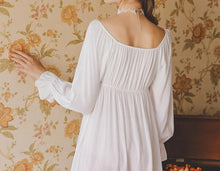 Load image into Gallery viewer, Women&#39;s Long Sleeve Sleepwear Embroidered Nightgown
