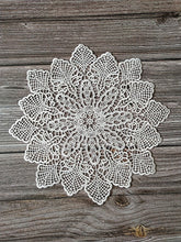 Load image into Gallery viewer, Round White Lace Embroidery Table Place Mat
