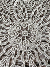 Load image into Gallery viewer, Round White Lace Embroidery Table Place Mat
