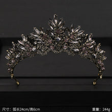 Load image into Gallery viewer, Women&#39;s Vintage Baroque Queen Crown
