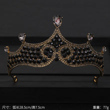 Load image into Gallery viewer, Women&#39;s Vintage Baroque Queen Crown
